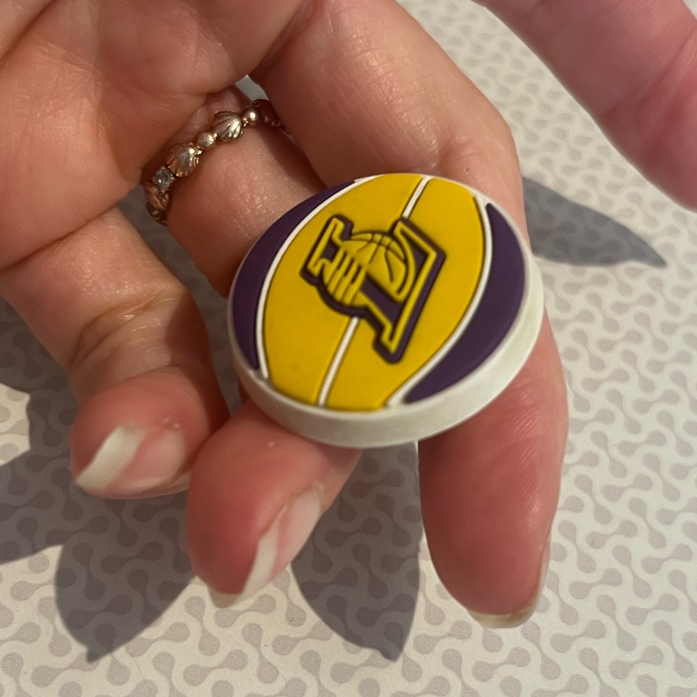 Crocs Charms Jibbitz NBA basketball Los Angeles Lakers